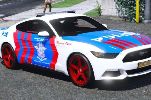 Ford Mustang Showcar Indonesian Police PJR Livery For